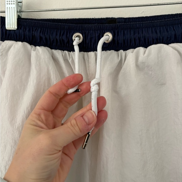 Ellesse Flogrida White Red Stripe Track Pants Joggers Size 8 - Picture 9 of 13